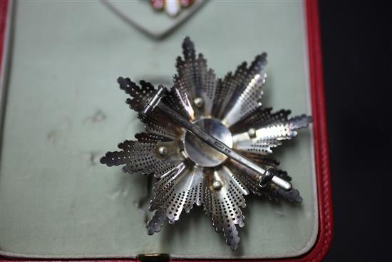 An Austrian Order of Elizabeth Grand Cross star (1898-1918) and matching Grand Cross sash badge